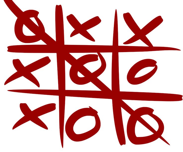 Screenshot of tic tac toe game